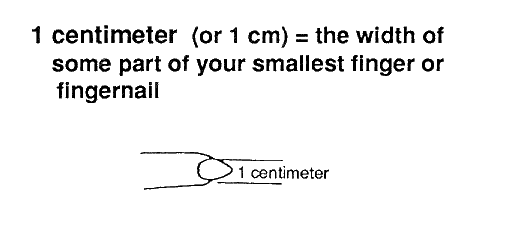 1 centimeter